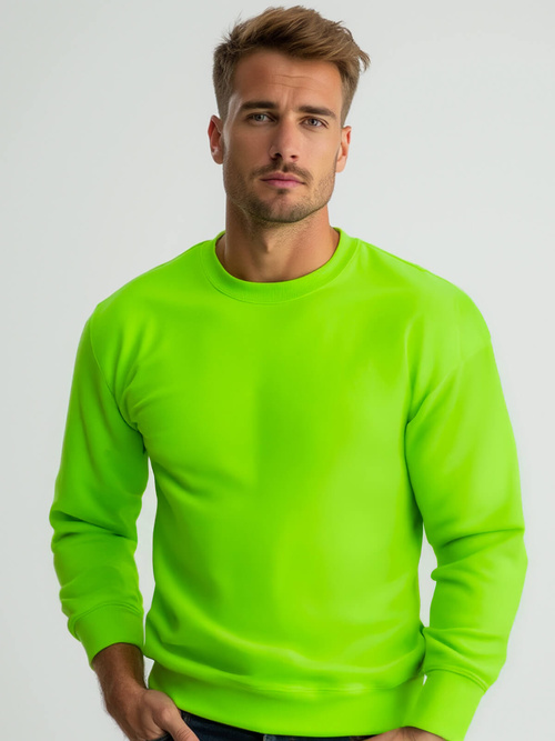 Pánská Mikina Zelená neon OZONEE JS/2001-10Z