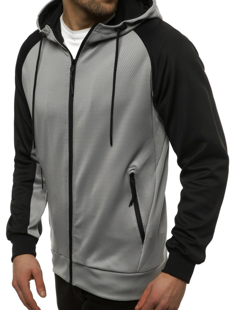 Pánská Mikina Šedá OZONEE JS/88006