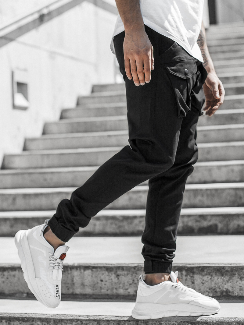 Pánské Kalhoty Jogger Černé OZONEE G/11144