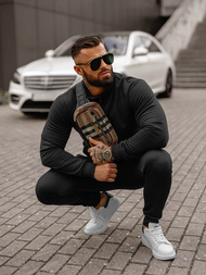 Pánská Tepláková Souprava Černá OZONEE JS/68C10385/3Z