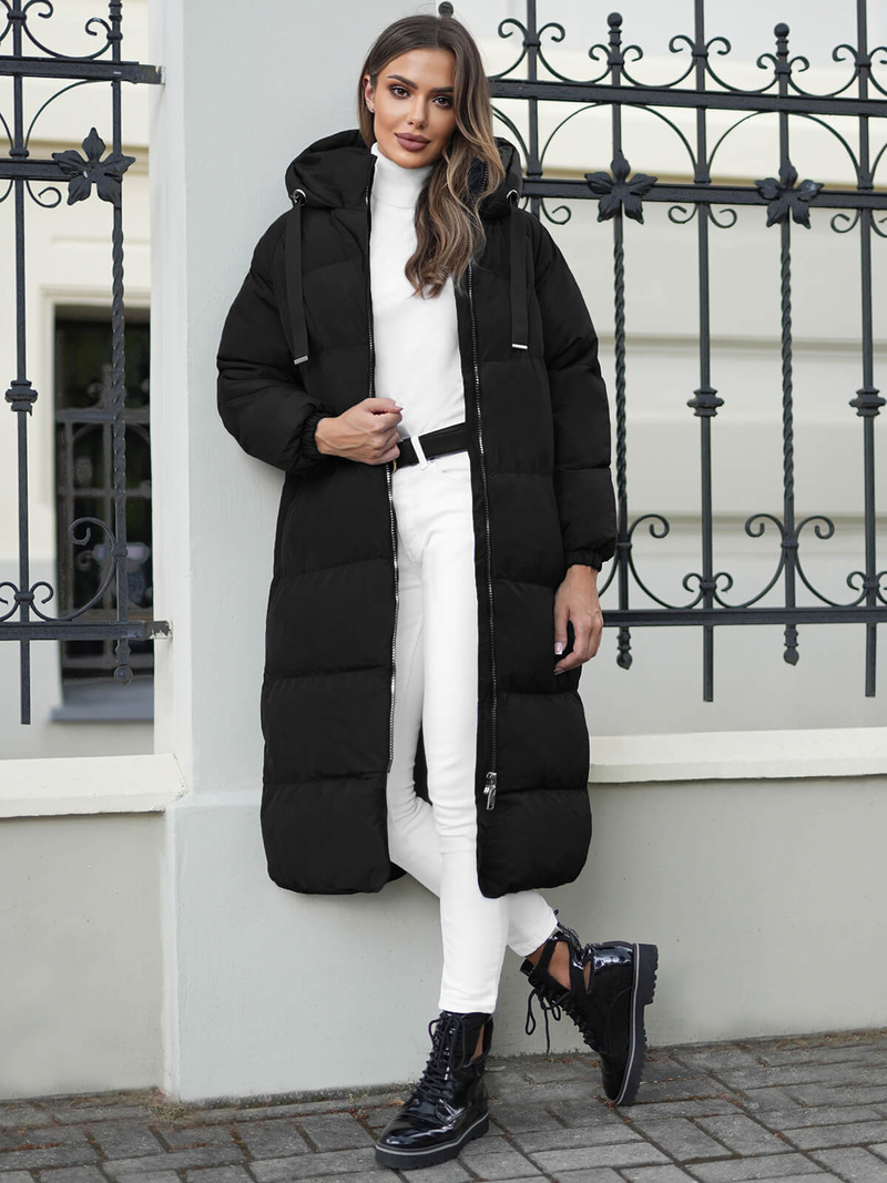 Dámská Bunda Černá OZONEE JS/5M3163/392Z