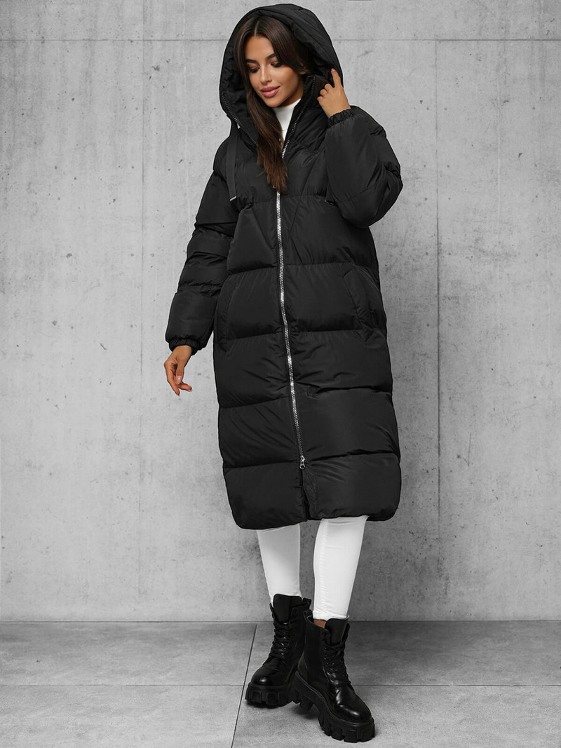 Dámská Bunda Černá OZONEE JS/5M3163/392Z