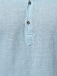 Pánská Košile s Krátkým Rukávem Světle-Modrá OZONEE O/V46