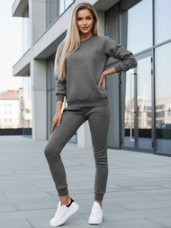 Dámská dvoudílná tepláková souprava grafitová OZONEE JS/CKW01