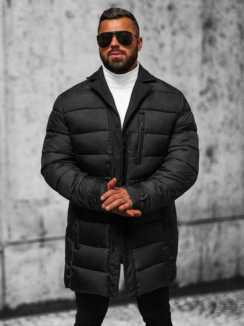 Pánská Zimní Bunda Černá OZONEE JS/22M63/392