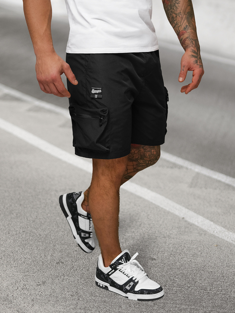 Pánské kraťasy černé OZONEE JS/27K6539/3