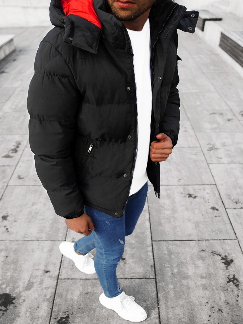 Pánská zimní bunda Černá OZONEE JB/JP1163/6Z