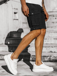 Pánské džínové kraťasy Černé OZONEE JS/HH5011