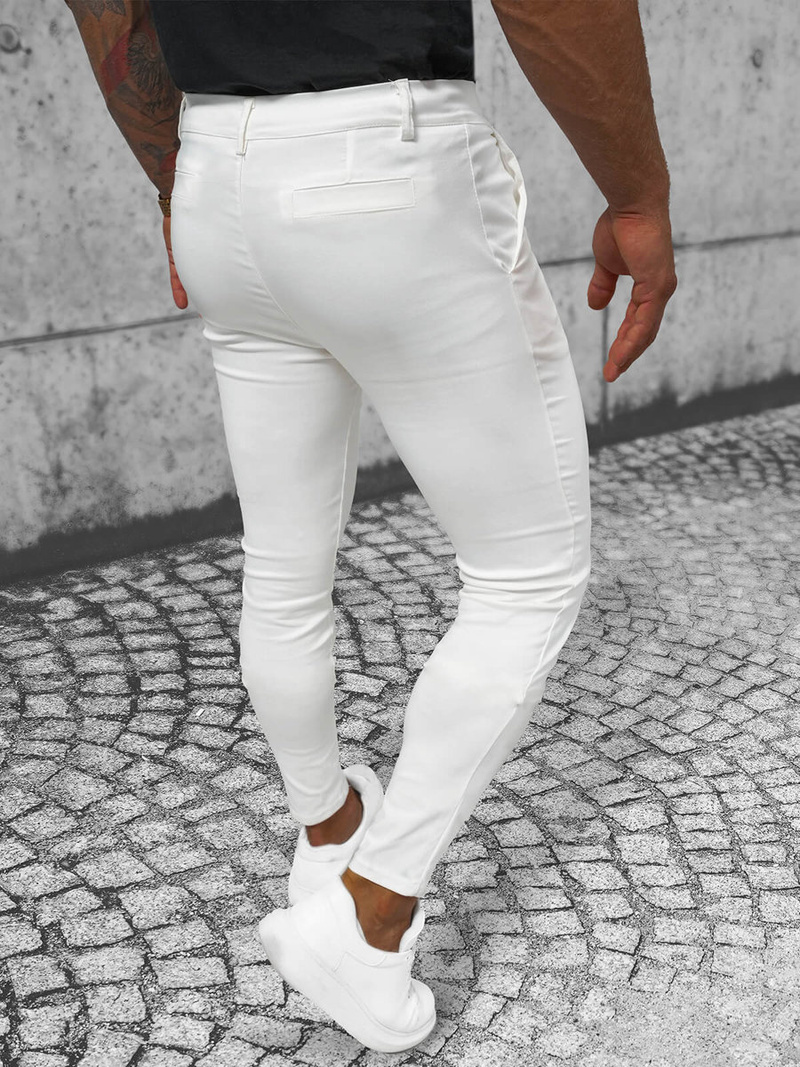 Pánské Chino Kalhoty Ecru OZONEE O/P4049