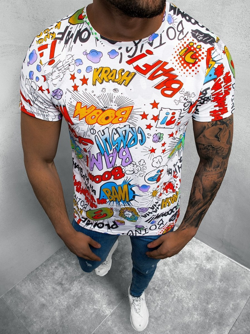 Pánské Tričko Barevné OZONEE O/BL69Z