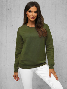 Dámská Mikina Khaki OZONEE JS/W01Z