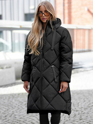 Dámská Bunda Černá OZONEE JS/5M3168/392Z