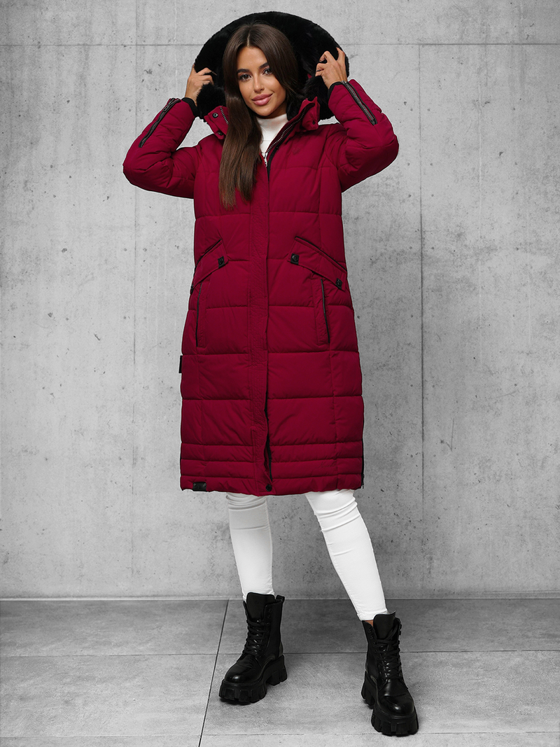 Dámská Bunda Vínová OZONEE O/W377