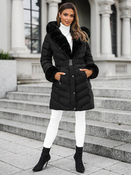 Dámská Bunda Černá OZONEE JS/5M3156/392Z