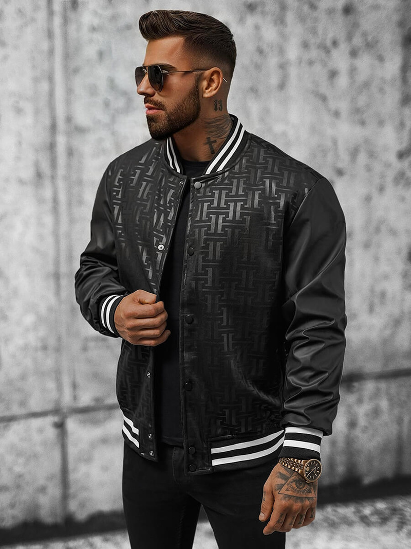 Pánská Bunda Černá OZONEE O/3A172