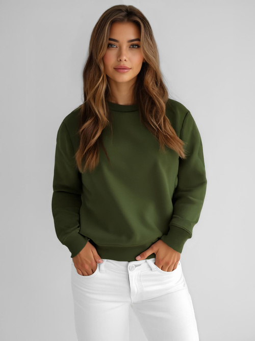 Dámská Mikina Khaki OZONEE JS/W01Z