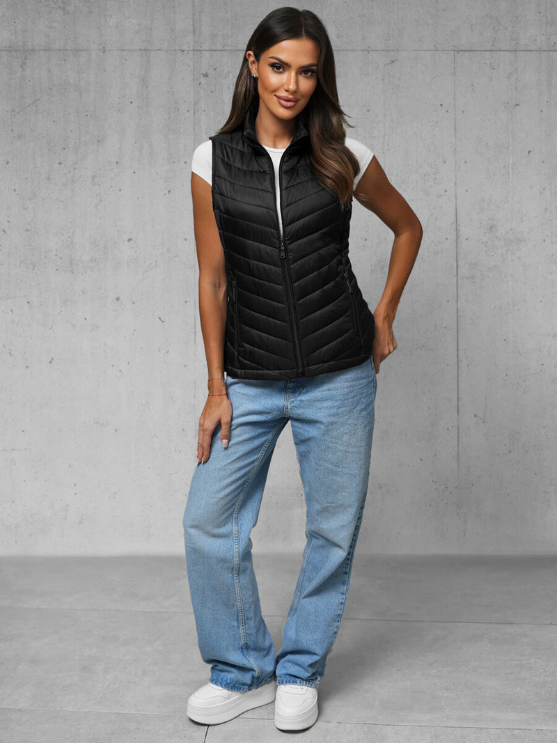 Dámská vesta černá OZONEE JS/16M9063/392