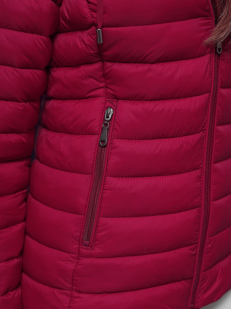 Dámská Bunda Vínová OZONEE JS/16M9101/06