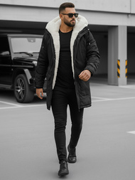 Pánská Zimní Bunda Černá OZONEE JS/5M120/392Z