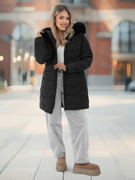 Dámská Bunda Černá OZONEE JS/16M9121/392Z