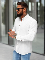 Pánská Košile Bílá OZONEE O/V143