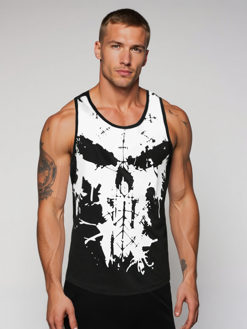 Pánské Tílko Černé OZONEE JS/8B1708/3