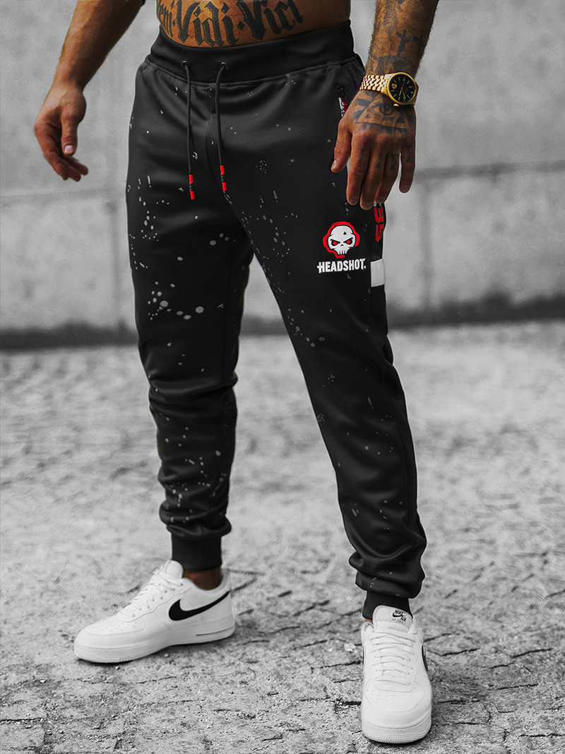 Pánské Tepláky Černé OZONEE JS/K10233Z