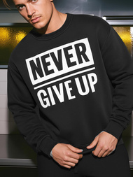 Pánská Mikina Černá OZONEE JS/8B1769/3