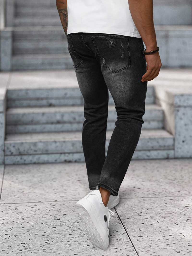 Pánské Džíny Černé OZONEE NB/MP0063/1N