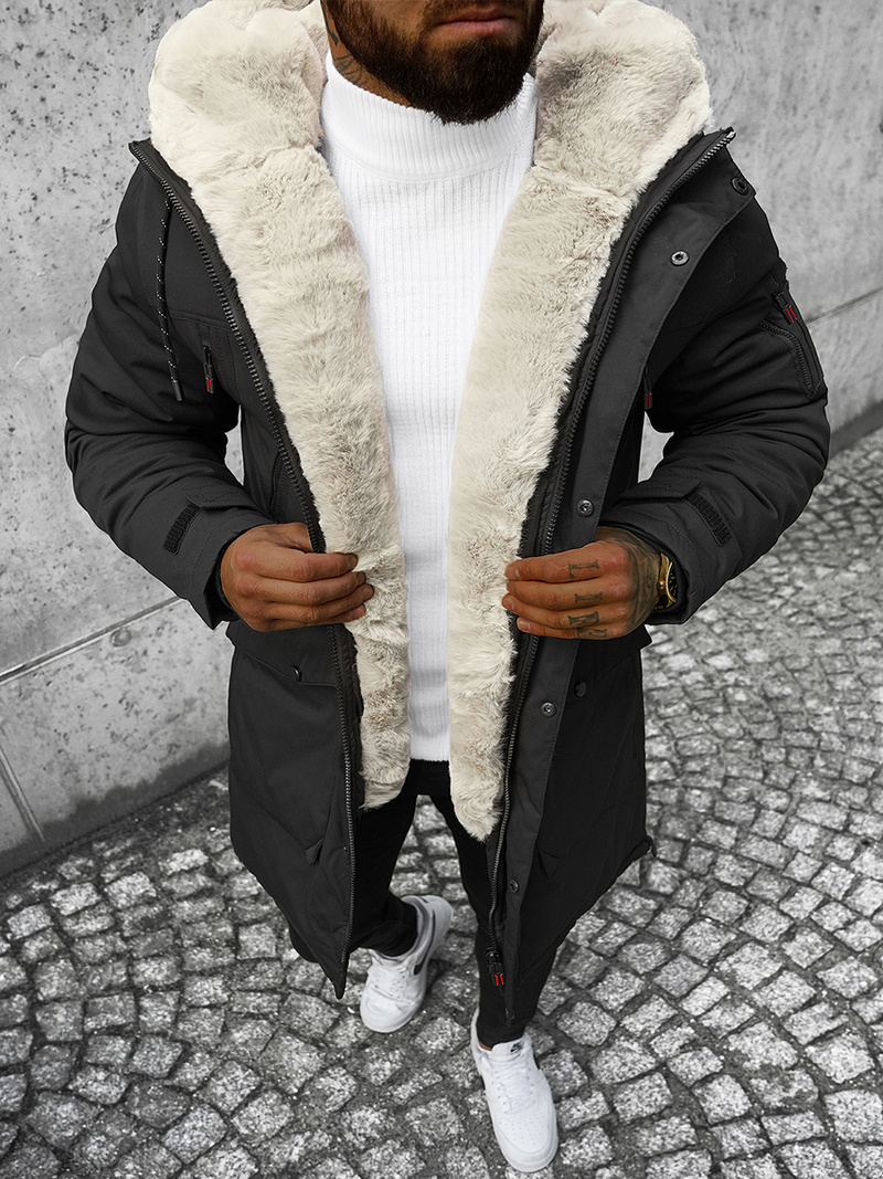 Pánská zimní bunda Černá OZONEE JS/22M50/392