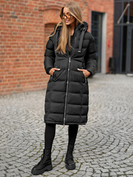 Dámská Bunda Černá OZONEE JS/M736/392Z