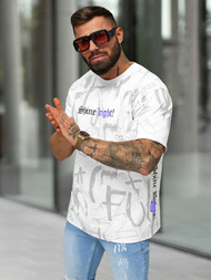 Pánské Tričko Bílé OZONEE O/YN2/621