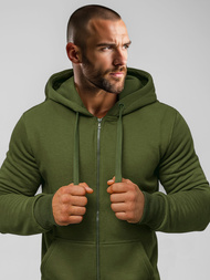 Pánská Mikina Khaki OZONEE JS/2008