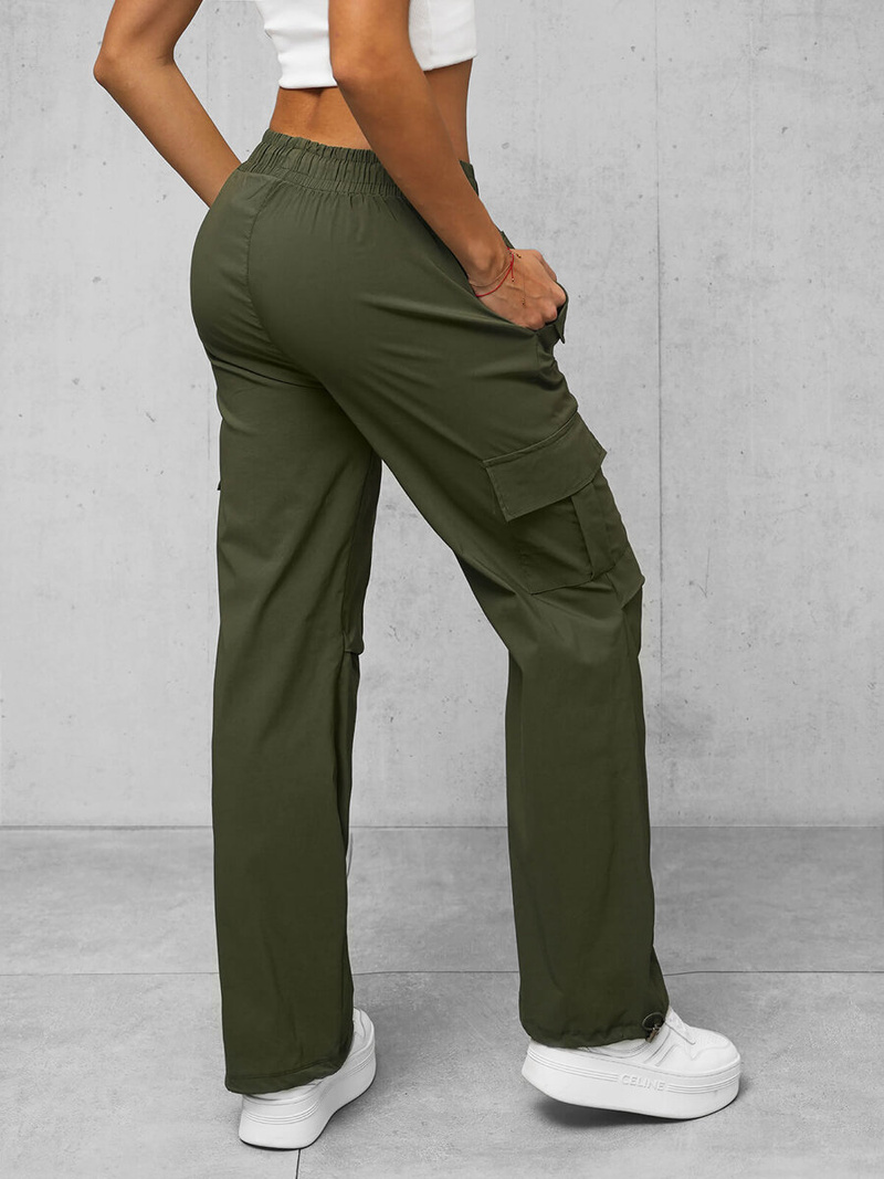 Dámské kalhoty khaki OZONEE O/TT00393