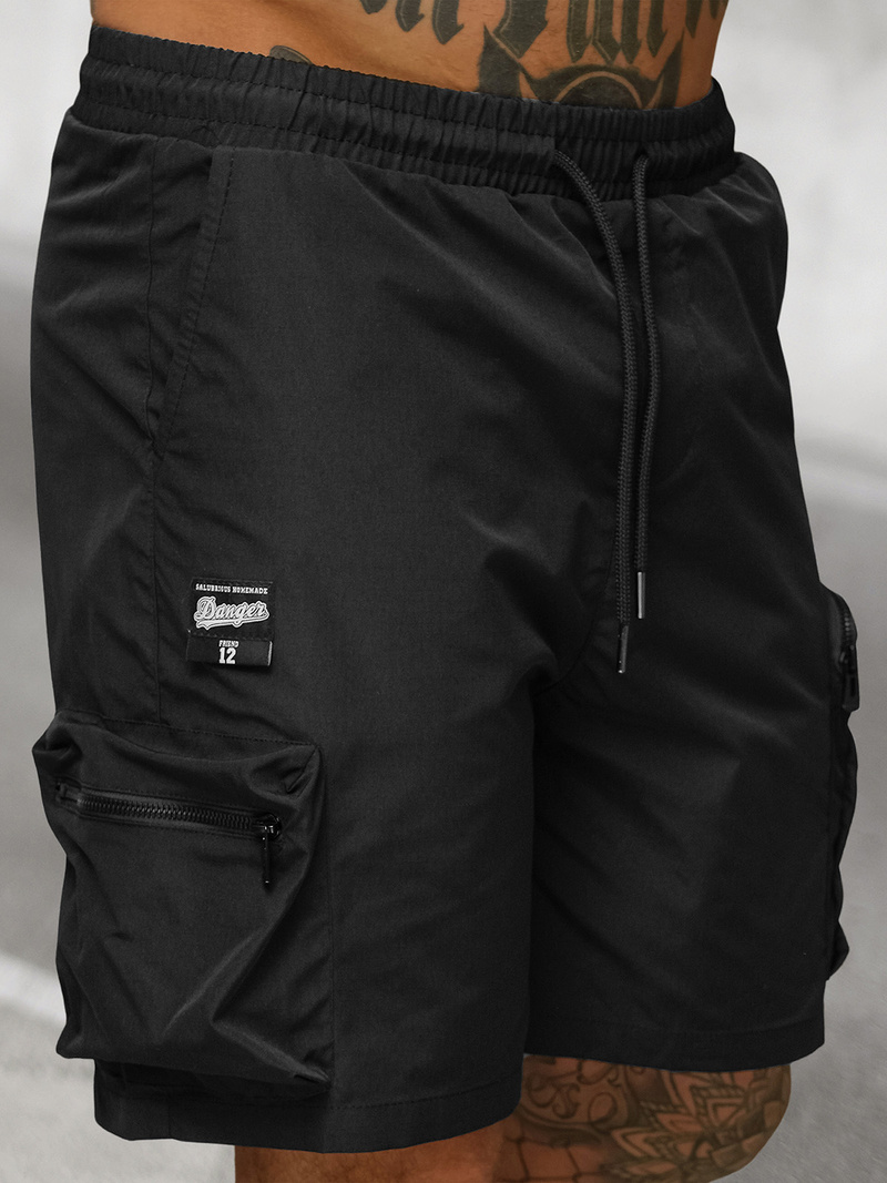 Pánské kraťasy černé OZONEE JS/27K6539/3