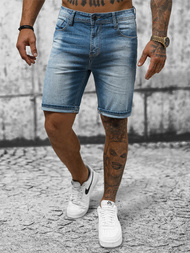 Pánské Džínové Kraťasy Modré OZONEE NB/MP0264BC