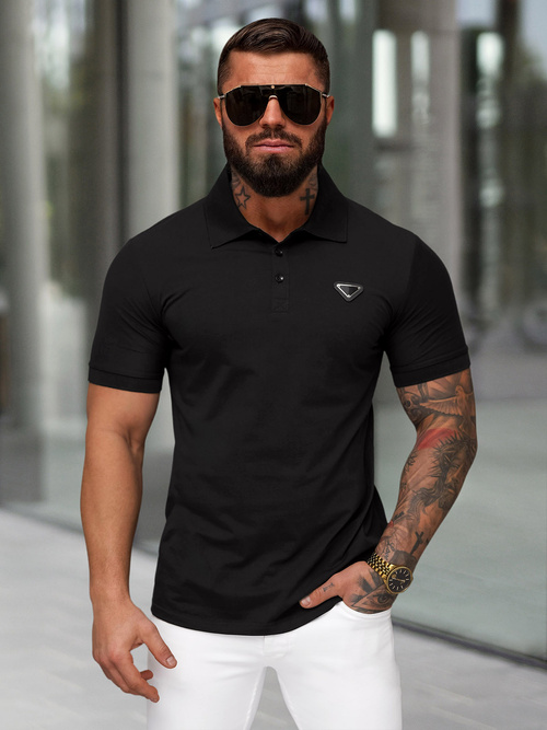 Pánské Polo Tričko Černé OZONEE NB/MT3122