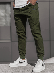 Pánské Kalhoty Jogger Khaki OZONEE O/11103