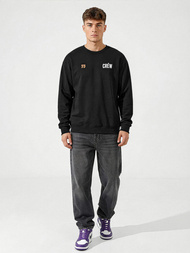 Pánská Mikina Černá OZONEE JS/65B3917/3Z