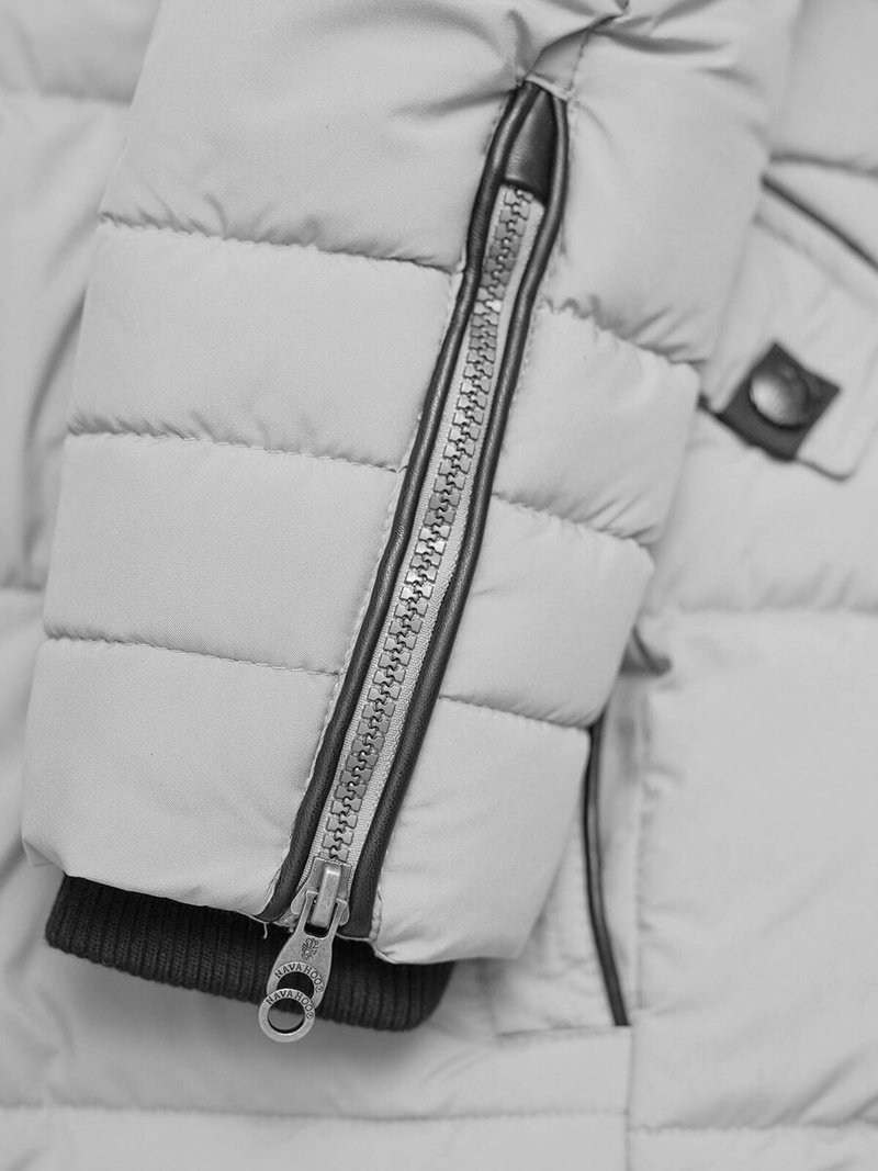 Dámská Bunda Šedé OZONEE O/W377Z