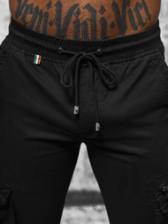 Pánské Chino Jogger Kalhoty  Černé OZONEE NB/MP0201N