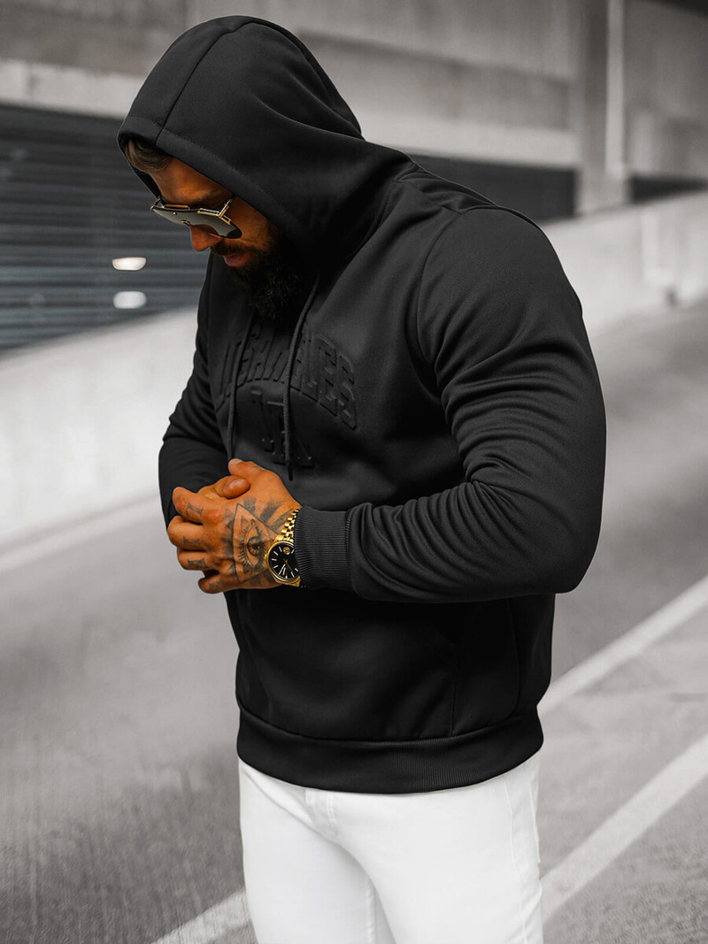 Pánská Mikina Černá OZONEE JS/27B6511/3