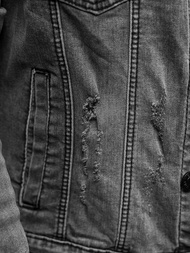 Pánská Džínová Bunda Grafitová OZONEE T/90022Z