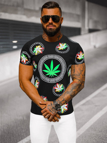 Pánské Tričko Černé OZONEE O/T135/3