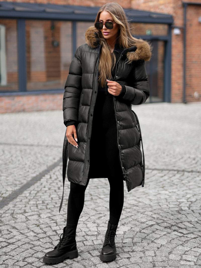 Dámská Bunda Černá OZONEE JS/5M3298/392Z