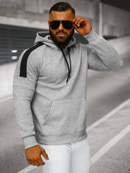 Pánská Mikina Šedé OZONEE JS/8B1318/2