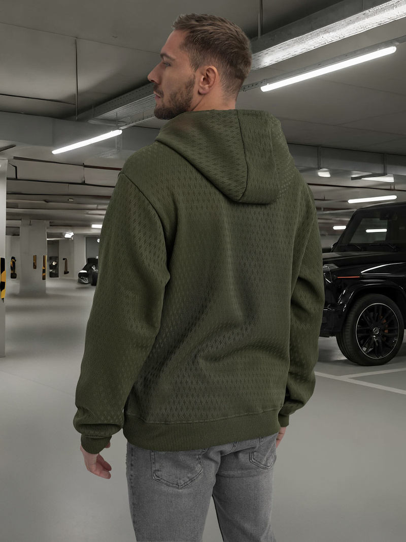 Pánská Mikina Khaki OZONEE O/G3065