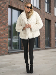 Dámská Bunda Bílá OZONEE JS/11Z8261