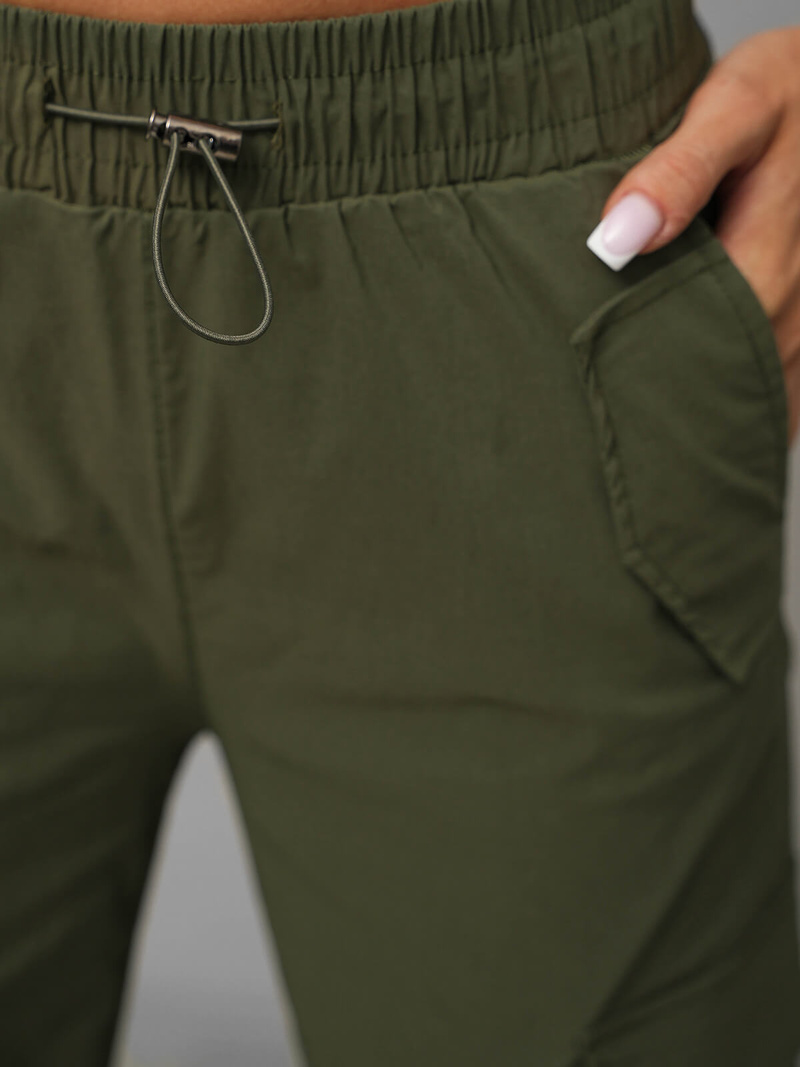 Dámské kalhoty khaki OZONEE O/TT00393