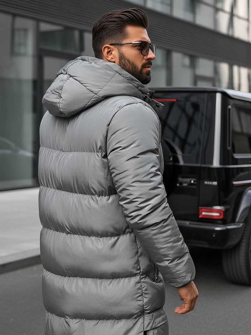 Pánská Zimní Bunda Šedá OZONEE O/M799Z